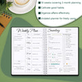 Work Planner - Daily & Weekly Spiral Planner with Hourly Schedules, to Do List, Tasks, Expense Tracker, Undated 7 Days Planner Start Anytime,