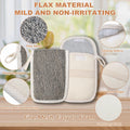 OWIIZI Bar Soap Scrubber Pouch Exfoliating Body Sponge, Bath Scrub Soap Bags for Soap Bars, Soap Saver Exfoliator Shower Pad Lather Sock for Men