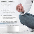 Sharper Image® Relax & Rejuvenate Bundle – Acupressure Mat & Pillow Set with White Noise Sound Machine, Ideal for Stress Relief, Pain Management & Restful Sleep