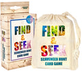 Hapinest Find and Seek Scavenger Hunt Card Game, Indoor Outdoor Activities for Kids Toddler & Family, Beach Camping Travel Car Games for Road