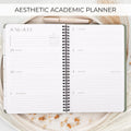 Aesthetic 2025-2026 Academic Planner - A Beautiful 7" x 10" Daily Planner for Women or Men with Weekly & Monthly Spreads For The 25-26 School Year