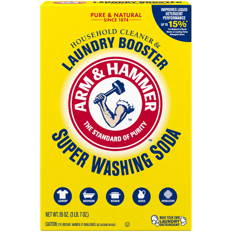 Church & Dwight Co 03020 Arm & Hammer Super Washing Soda Multi 55 Ounce (Pack of 1)