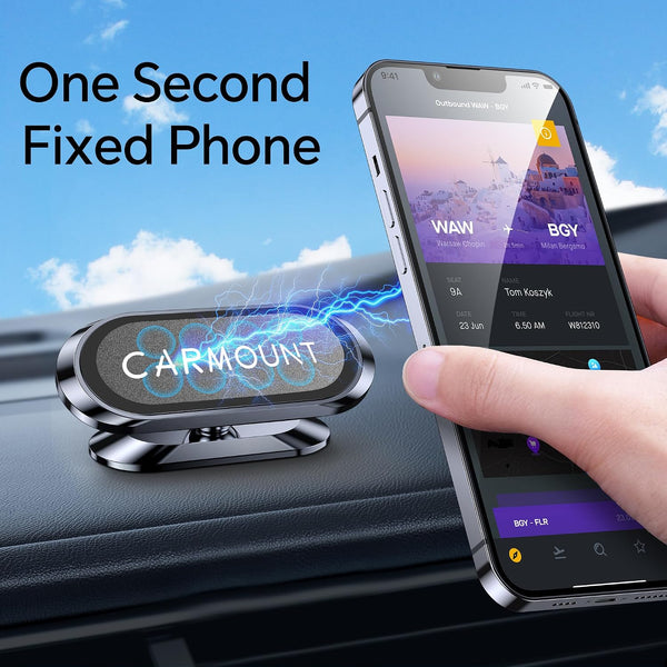【2-Pack】 Magnetic Phone Holder for Car【Strong Magnets】 Carmount 2.0 Magnetic Phone Mount for Car【360°Rotation】 Car Mount for Cell Phone Holders
