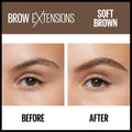 Maybelline Brow Extensions Fiber Pomade Crayon Eyebrow Makeup, Soft Brown, 1 Count 255 SOFT BROWN 0.01 Ounce (Pack of 1)