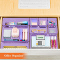 SpaceHacks 25 PCS Plastic Drawer Organizer Set, 4-Size Versatile Organizer Trays & storage Bins for Makeup, Jewelry, and Gadgets in Bathroom,