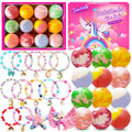 Bath Bombs for Kids Girls with Surprise Toys Inside, Bath Bombs with Jewelry Toys, Birthday Gifts for Girls 4 5 6 7 8 Years Old, Daughter