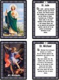 ESNOY Catholic Prayer Cards, Prayer Cards Catholic Saints Set of 10 Holy Prayer Cards, Catholic Religious Gifts for Women, Men, Mother, Father,