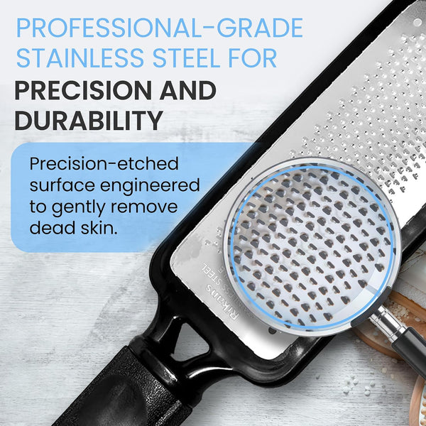 Colossal Foot rasp Foot File and Callus Remover. Best Foot Care Pedicure Metal Surface Tool to Remove Hard Skin. Can be Used on Both Wet and Dry