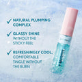Covergirl Clean Fresh Yummy Plumper Lip Gloss, 800 Minter Is Coming, Plumper Gloss, Shiny, Vegan Formula, Easy to Apply, Minty Flavor, 0.33oz