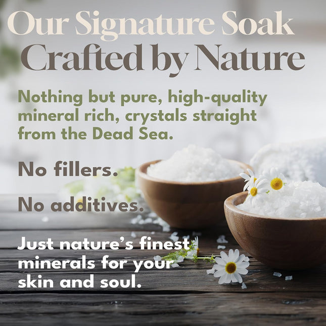 Dead Sea Warehouse – Amazing Minerals Dead Sea Bath Salts – 2 LBS – Highest Mineral Content – Natural Muscle Tension Rel