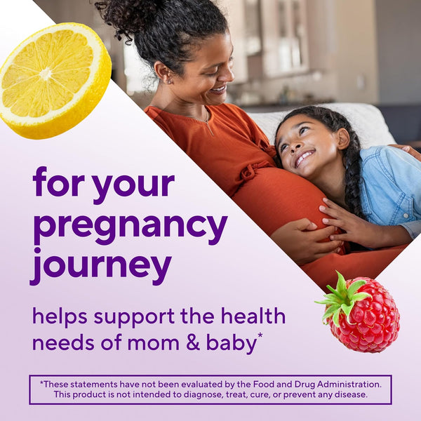 Vitafusion Prenatal Gummy Vitamins, Raspberry Lemonade Flavored, Pregnancy Vitamins for Women, with Folate and DHA, AmericaÃ¢ÂÂS Number 1 Gummy