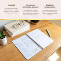 Simple Daily Planner Undated & To Do List Notebook: With Hourly Schedule - 6.5x9.25" Blush Pink - Aesthetic Spiral Note book for Work and Life