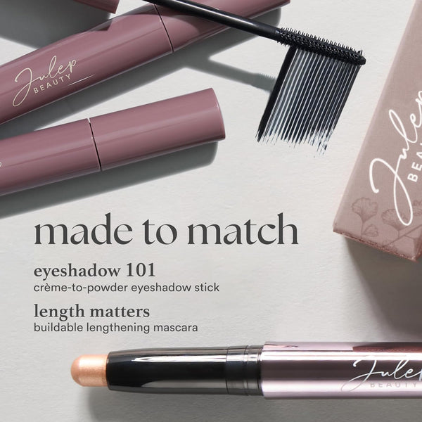 Julep Eyeshadow 101 CrÃÂ¨me-To-Powder Waterproof Eyeshadow Stick Ã¢ÂÂ Rose Shimmer Ã¢ÂÂ Long-Lasting, Crease-Proof, Pearlescent Rose Shimmer