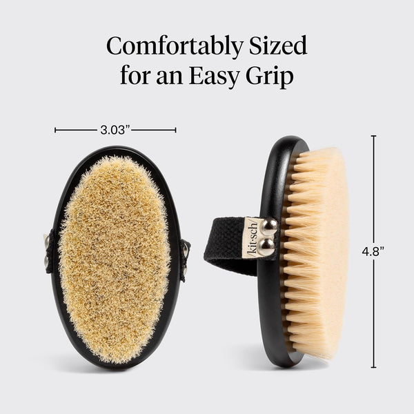 Kitsch Dry Brushing Body Brush for Lymphatic Drainage 1 Count Black