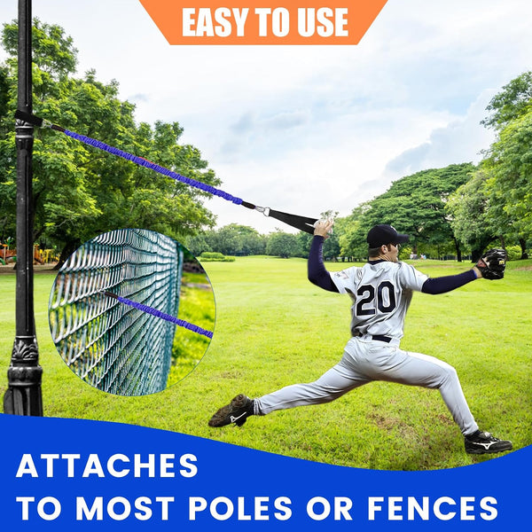 Davllin Baseball Resistance Trainer,Training Aid for Baseball Softball Pitchers,Interchangeable Grips to Build Arm Strength,Arm Bands for Baseball
