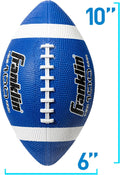 Franklin Sports Kids Junior Grip-Rite Youth Junior Size Rubber Footballs - Peewee Kids Durable Outdoor Footballs - Single & Bulk Packs Available