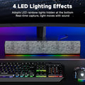 SOULION R100 Bluetooth Computer Speakers with Dynamic LED Light, USB Plug & Play PC Speakers with Switch Button, Clearly Sound Soundbar for