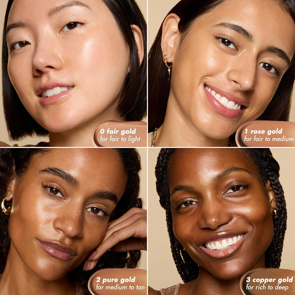 E.L.F. SKIN Bronzing Drops, Liquid Bronzer for Face & Skin, Creates a Sun-Kissed Glow, Infused with Vitamin E, Vegan & Cruelty-Free, Rose Gold