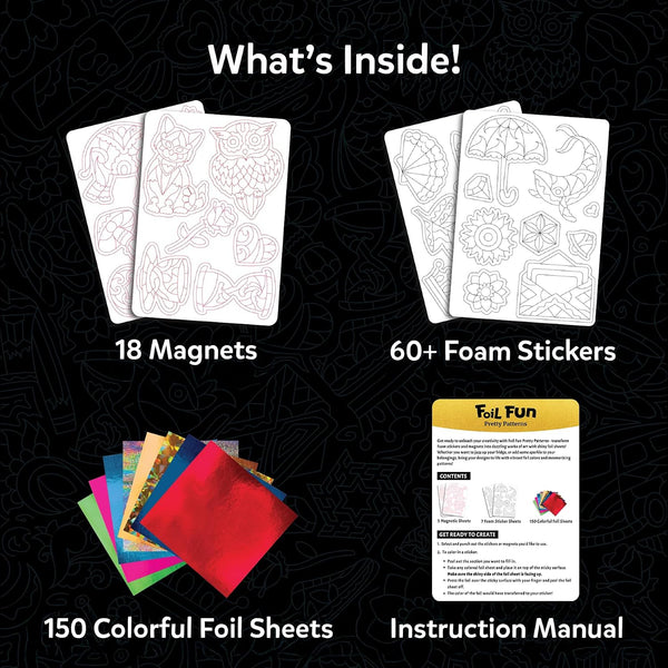 Skillmatics Foil Fun Pretty Patterns, Foil Art, Gift for Tweens & Adults 5. Pretty Patterns