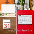 Fridge Calendar Magnetic Dry Erase Whiteboard Calendar For Refrigerator Planners 16.9 Inches X 11.8 Inches 16.9"W x 11.8"H