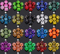 CiaraQ Polyhedral Dice Set - DND Role Playing Dice | Acrylic RPG Dice for Dungeons and Dragons MTG Table Games, Mixed colors, 140pcs Mixed Colors 140