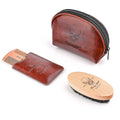 Beard Brush and Comb set for Men | Travel Bag Kit, Includes 1 Wooden Beard Comb & 1 Soft Beard Brush beard comb and brush