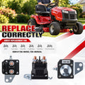 Gashwer 12V Starter Solenoid Relay Riding Lawn Mower Compatible with Cub Cadet XT1 XT2 Enduro RZT LT1 ZT1 ZT2 MTD Troy-Bilt Craftsman Yard Man