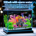 Cousduobe 13Pcs Aquarium Plants Cave Rock Decor Set& Fish Tank Artificial Plasticplants,Fish Tank Accessories Small Large Aquarium Decorations Kit