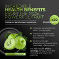 Amla Powder & Green Tea Superfood Supplement, 20x Ultra Concentrated Amla, Antioxidant Support, Made with Oolong Tea and Indian Gooseberries,