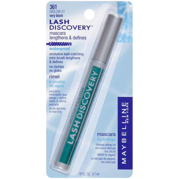 Maybelline New York Lash Discovery Mini-Brush Waterproof Mascara, Very Black, 0.16 fl. oz. 0.16 Fl Oz (Pack of 1) VERY BLACK