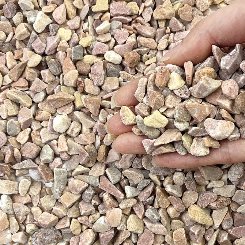 FANTIAN 5lbs Natural Pea Gravel Pebbles, 3/8 Inch Decorative Succulent Rocks Pebbles for Indoor Plants. River Rocks for Vase and Outdoor Garden