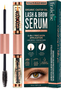Organic Castor Oil Lash Serum for Eyelash Growth Serum and Eyebrow Growth 10ml (Pack of 1) Castor Oil