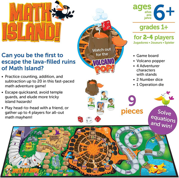 Learning Resources Math Island Addition & Subtraction Game Toys
