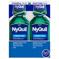 Vick NyQuil Cough Cold and Flu Nighttime Relief, Original Liquid, 2x12 Fl Oz 12 Fl Oz (Pack of 2)