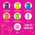 Freeman 14 Piece Love To Mask Variety Pack, Facial Masks For All Skin Types, Hydrate, Detoxify, & Clear Skin, Exfoliating Scrub, Bonus Headband