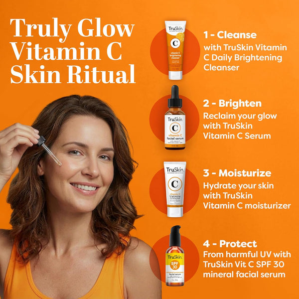 Truskin Vitamin C Serum for Face Ã¢ÂÂ anti Aging Formula with Vitamin C, Hyaluronic Acid, Vitamin E Ã¢ÂÂ Brightening Serum Ã¢ÂÂ Improve