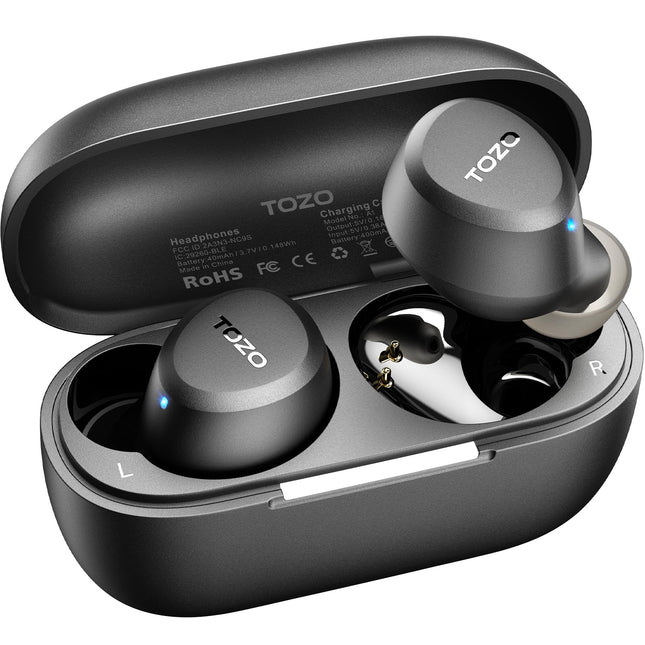 TOZO A1 Wireless Earbuds Bluetooth 5.3 Light Weight in Ear IPX5 Waterproof Headphones 2 Mic for AI Calls, Immersive Prem