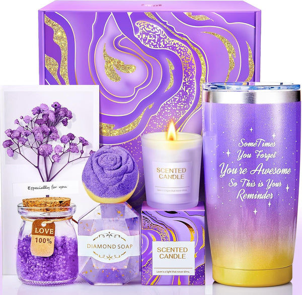 BodyRefresh Birthday Gifts for Women Self Care Gifts for Her, Gift Baskets Care Package Gift Set Get Well Soon Gift for Women Happy Birthday Gift