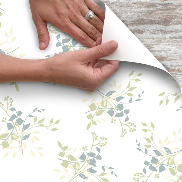 Con-Tact Brand Creative Covering Self-Adhesive Shelf and Drawer Liner, 18" x 9', Aspen Aloe (09F-C9I63-12) Aspen Aloe 4.4"W x 45.7"L