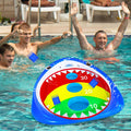 Kids Fun Pool Toys,Inflatable Shark Cornhole Board Floating Water Game Outdoor Swim Play for Adults Family,Cool Summer Party Gift for 6 7 8 9 10