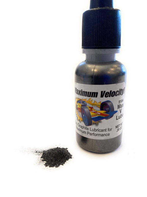 Maximum Velocity Premium Pinewood Car Graphite Powder | Easy Application tip for DerbyCar Wheels & Axles | Graphite Lubricant for Pine Derby Kits