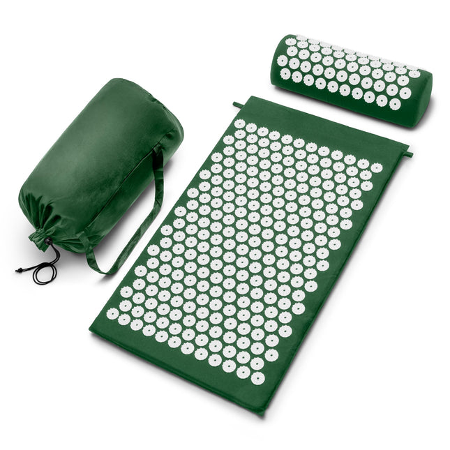 Sivan Back and Neck Pain Relief Acupressure Mat and Pillow Set, Chronic Back Pai