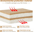 GREENTH PRO 10 Pack Nature Dish Sponge - Natural Kitchen Sponge - Coconut Fiber and Wood Cellulose Scrubber
