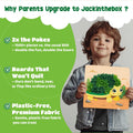 jackinthebox Poke Poke Art – Animals Theme, Mess-Free Fabric Art and Craft, Flower Pressing Kits, Gift for Kids, Gift for Girls and Boys Ages 4 5