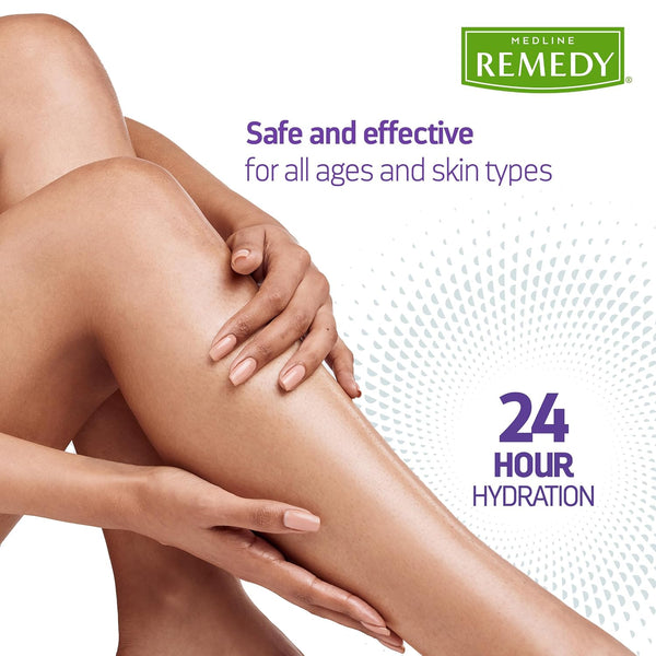 Medline Remedy Clinical Skin Cream, Vanilla Scent (16 fl oz), 2 Count, Moisturizing Face and Body Cream for All Ages, Paraben & Sulfate Free,