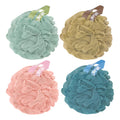 Yoget 4 Pack Shower Loofah Sponge, 60G Bath Loofa Exfoliating Body Scrubber Green