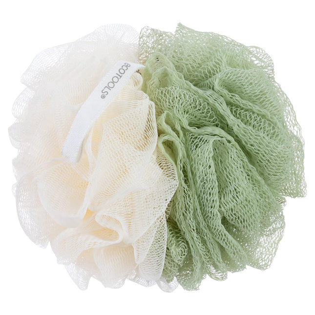 Ecotools Green 2-In-1 Ecopouf, Dual-Sided Shower Loofah Exfoliates & Cleanses Sk