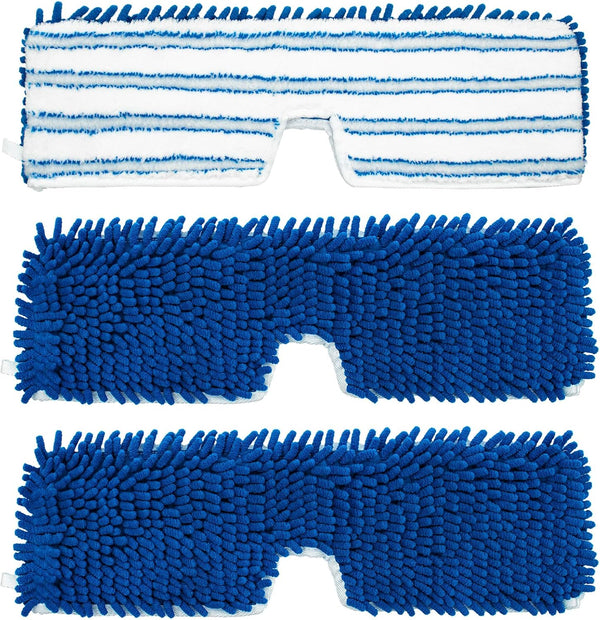 3 Pack Mop Heads Replacements Compatible for Ocedar Dual-Action Microfiber Flip Mop, Double Sided Mop Replace Head Mop Refills with Microfiber &