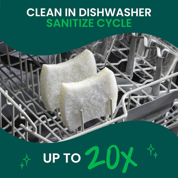 Scotch-Brite Greener Clean Non-Scratch Scrub Sponge, 6 Pack 1 Count