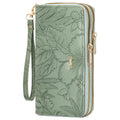 Wallet for Women Clutch Double Zip around Credit Card Holder Leather Women'S Wallet Large Capacity